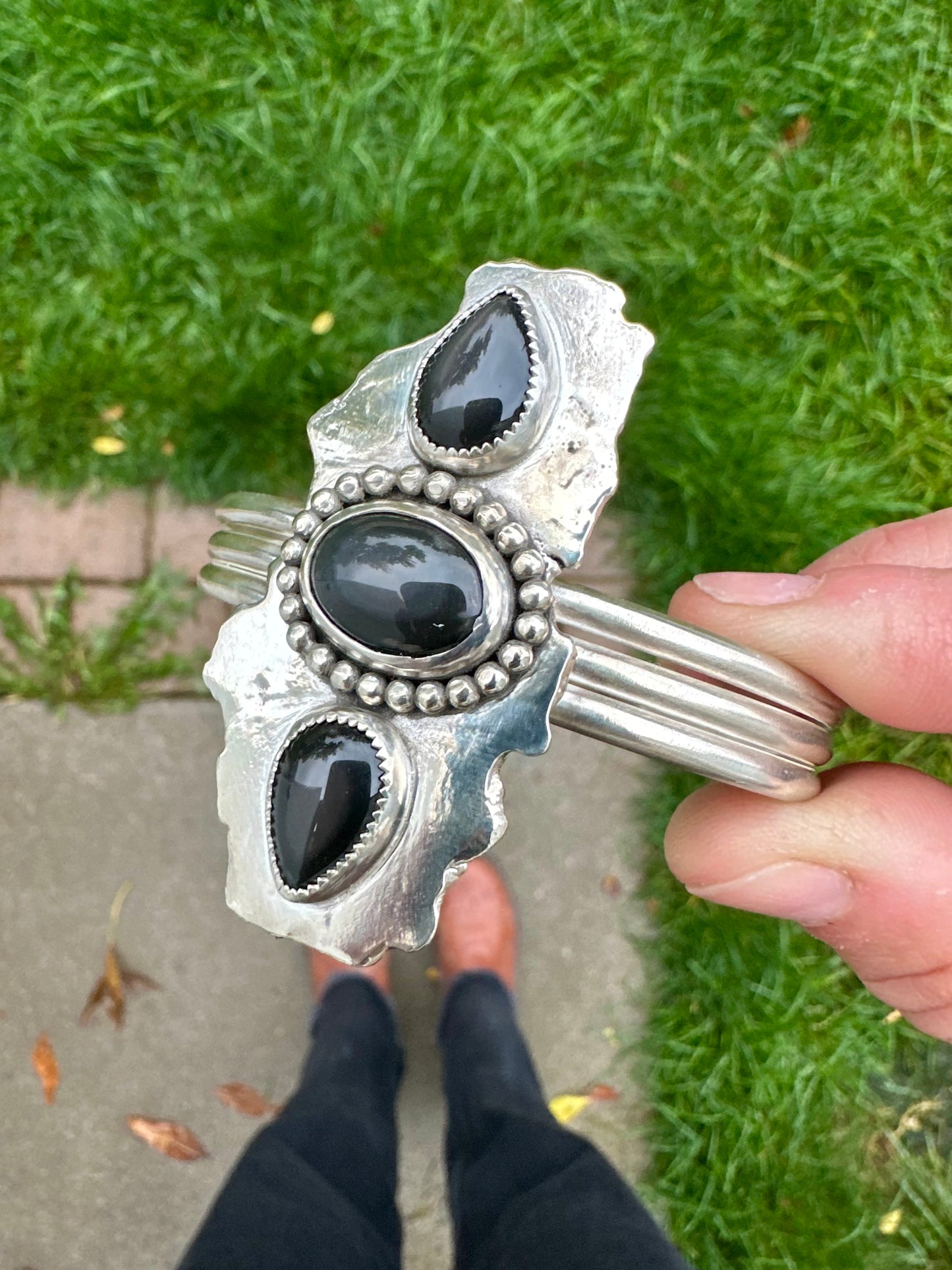 Uncommon cuff | Rainbow Obsidian