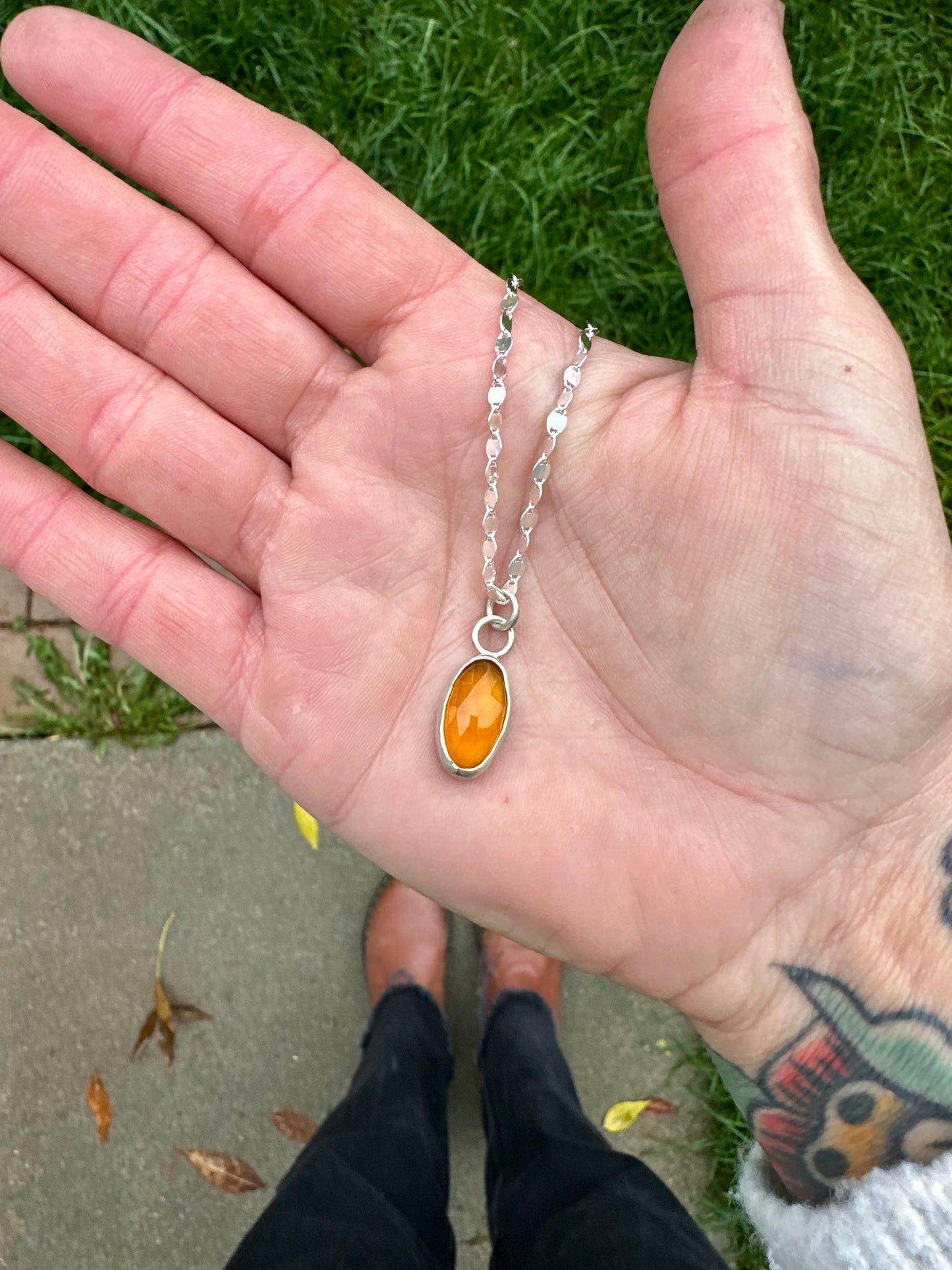 Yellow Chalcedony pendant