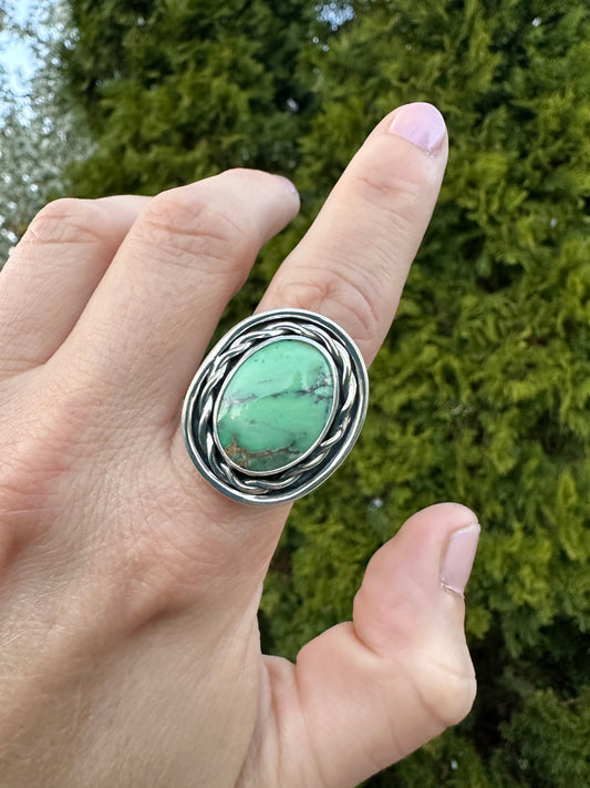 Roped In ring | Australian variscite