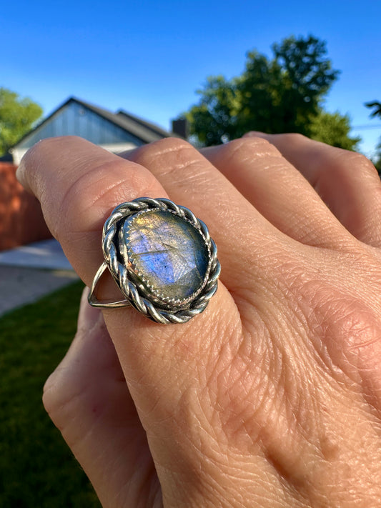 Roped In ring | Labradorite