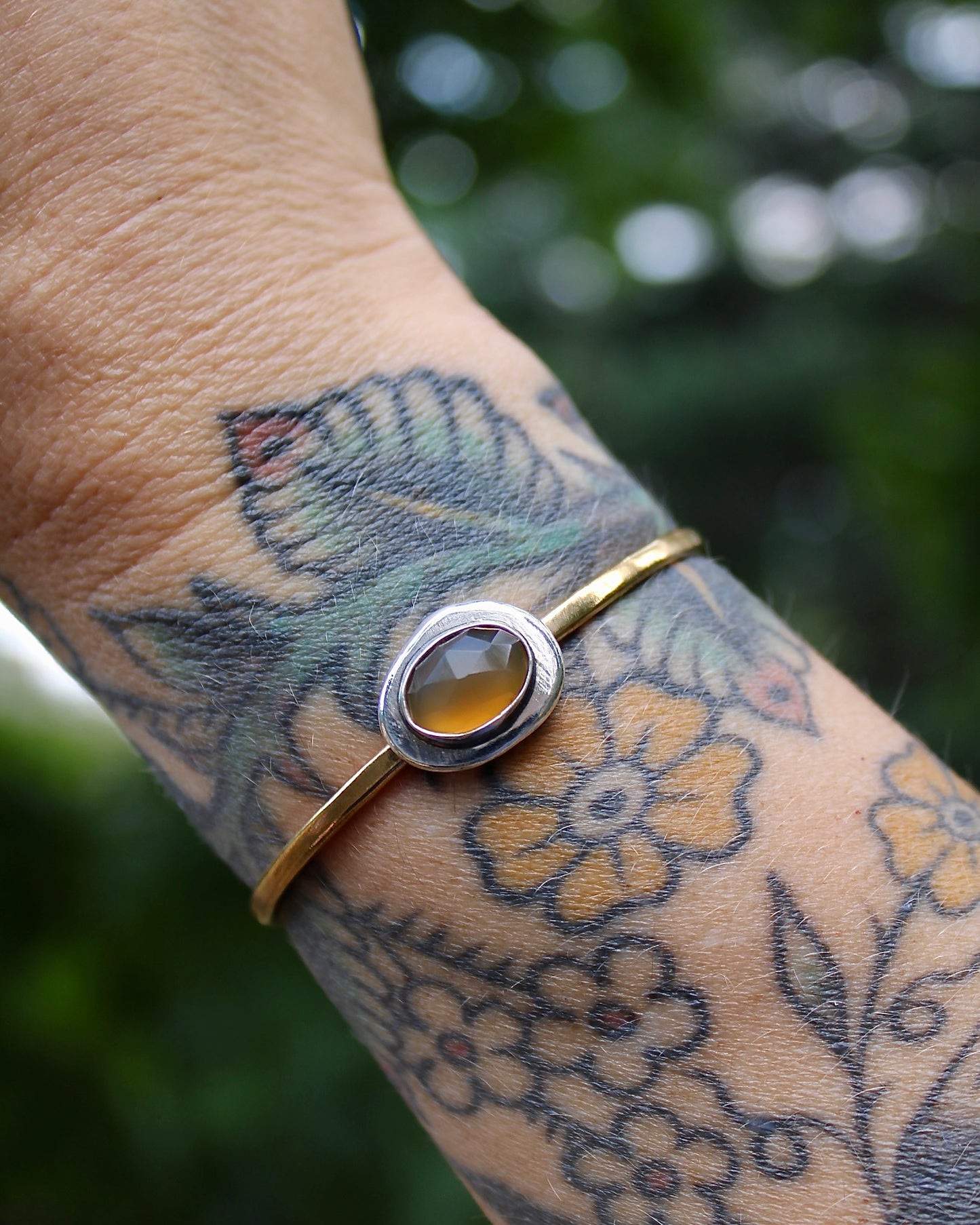 Uncommon brass cuff | Montana agate