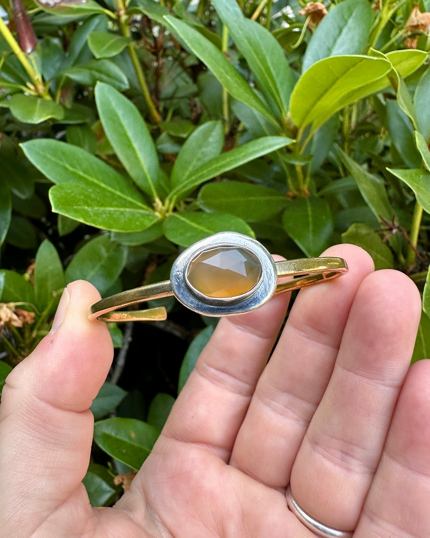 Uncommon brass cuff | Montana agate