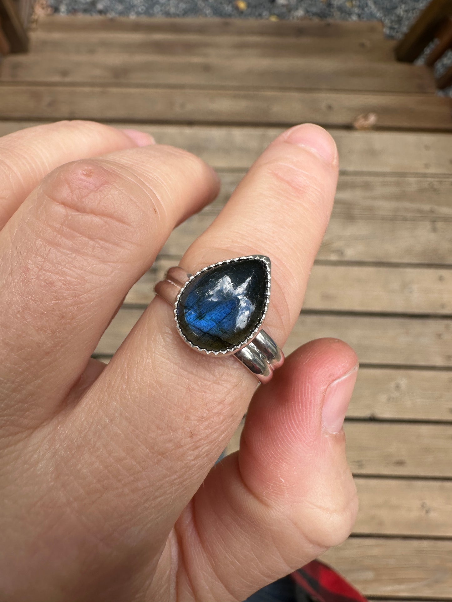Plain Jane ring | Labradorite (size 9.5)
