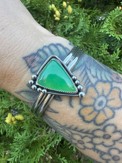 Bead Babe cuff | Australian chrysoprase