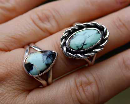 Split Ends ring | New Lander variscite (size 10)