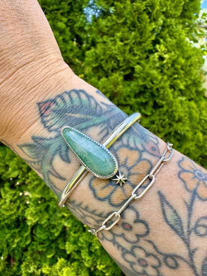 Plain Jane cuff | Blue jadeite