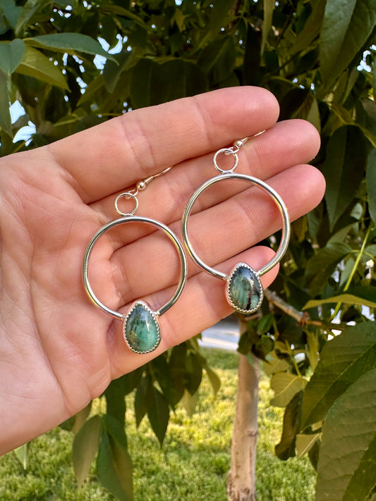 Plain Jane hoops | Emerald