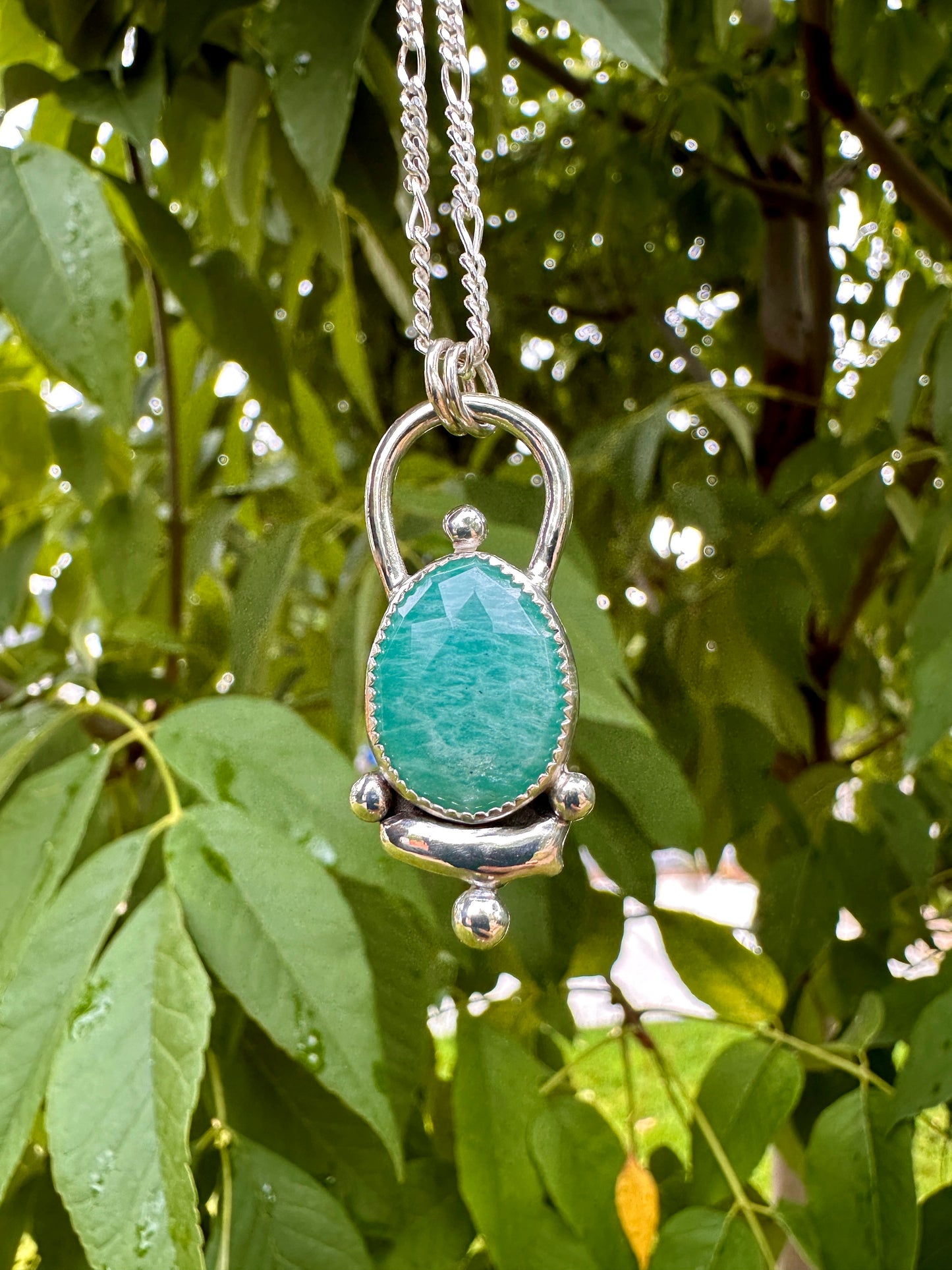 Recycled pendant | Amazonite #3