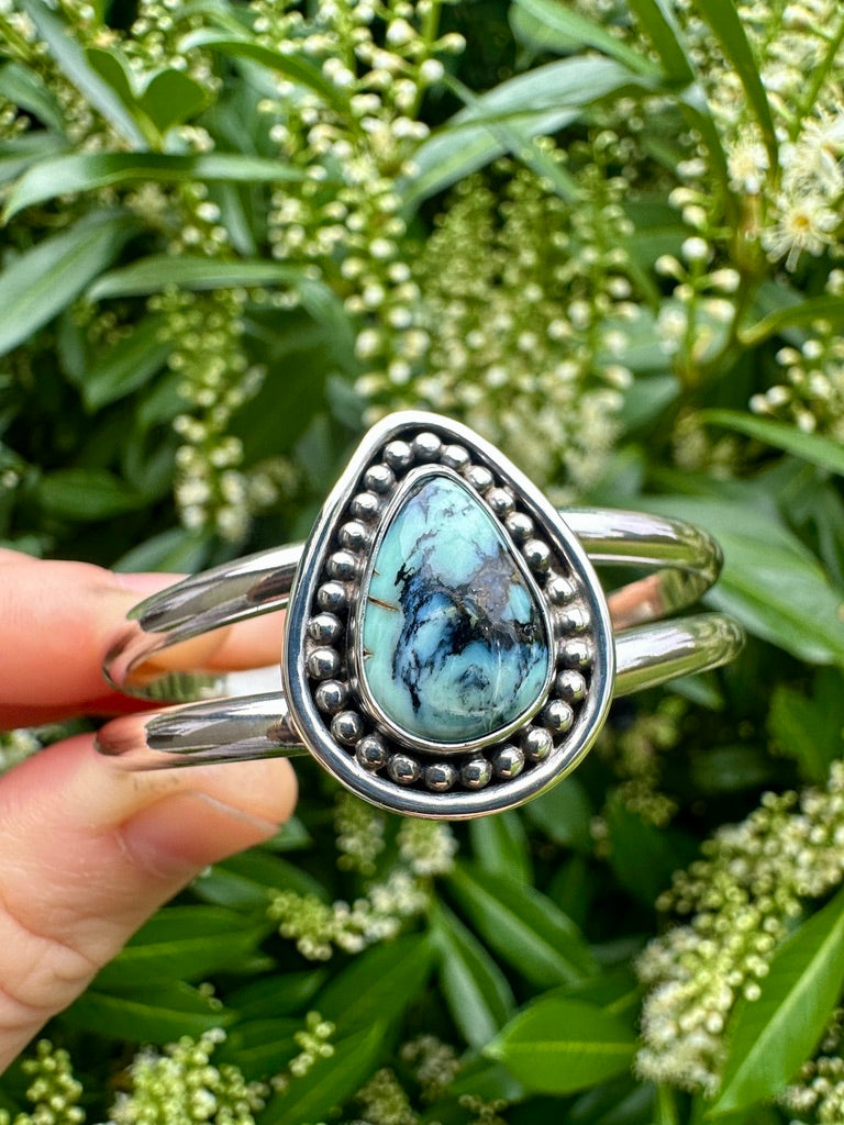 Kaleidoscope cuff | New Lander variscite