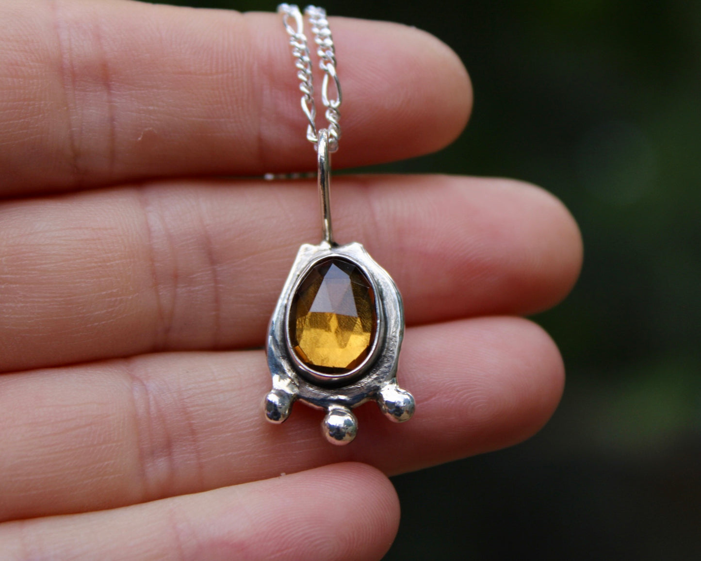 Nugget necklace | Honey citrine