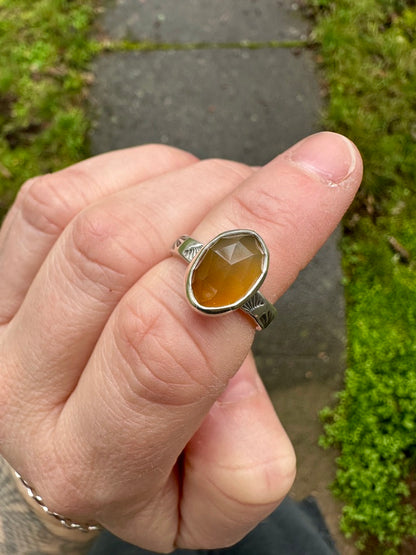 Mad Woman ring | Montana agate (size 5.5)