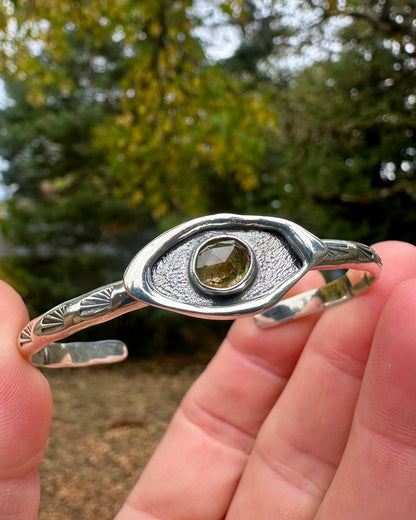 Melted stacker cuff | Tourmaline