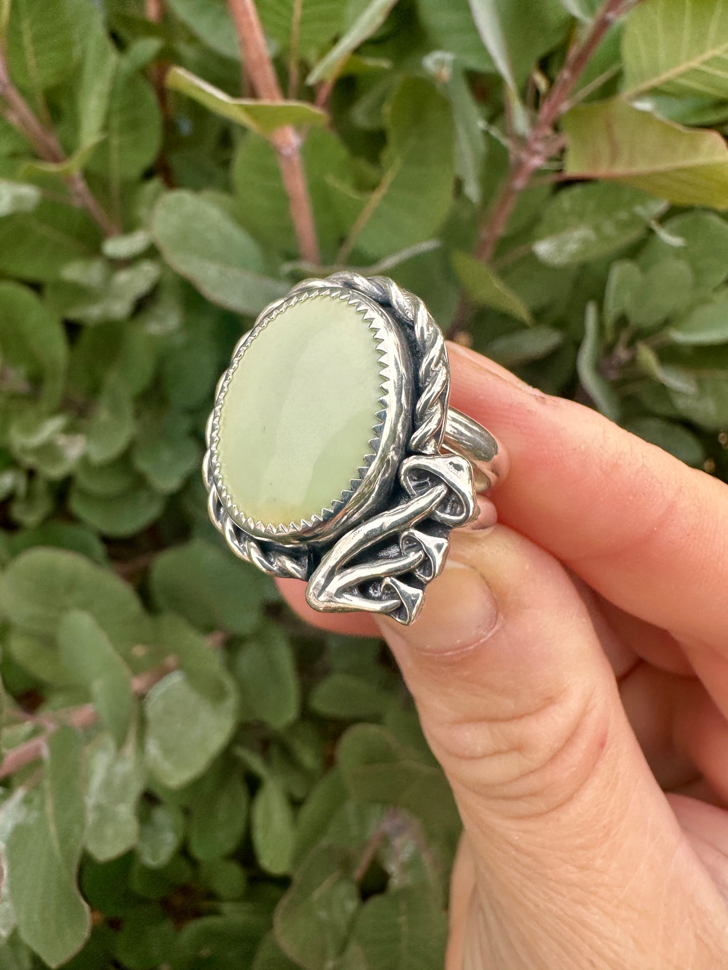 Mushaboom ring | Lemon chrysoprase