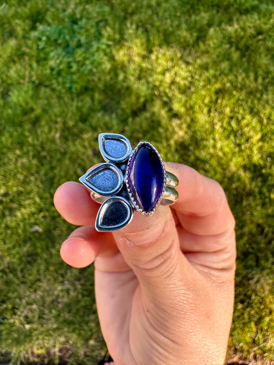 Lotus ring | Amethyst