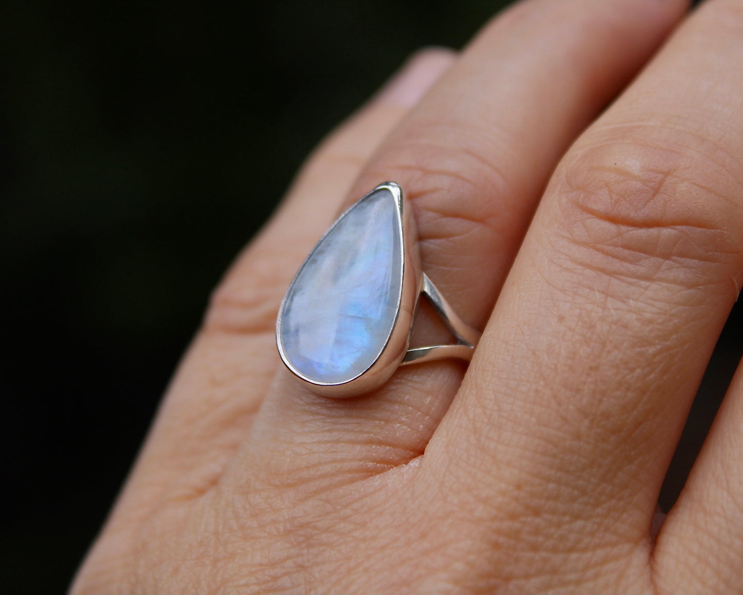 Split Ends ring | Moonstone (size 6)
