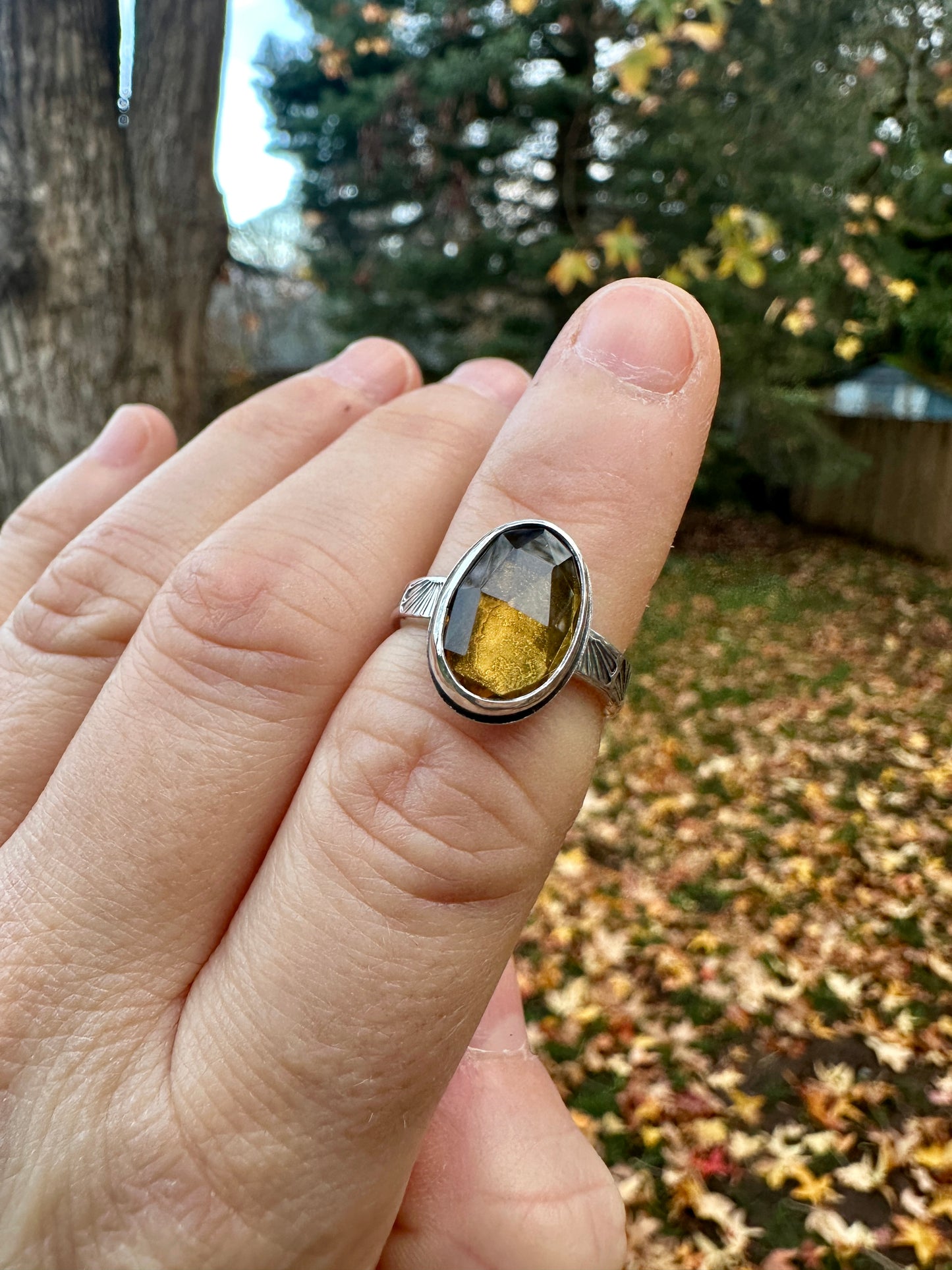 Mad Woman ring | Honey citrine (size 5.5)