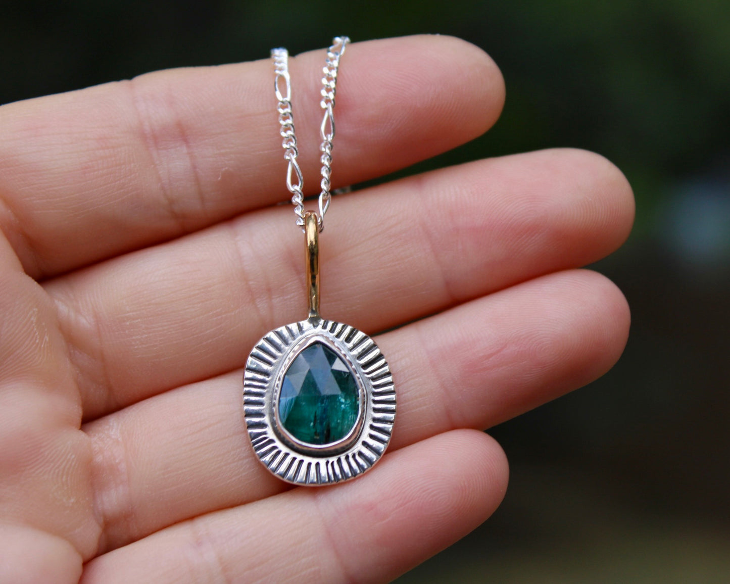 Sunburst necklace | Kyanite