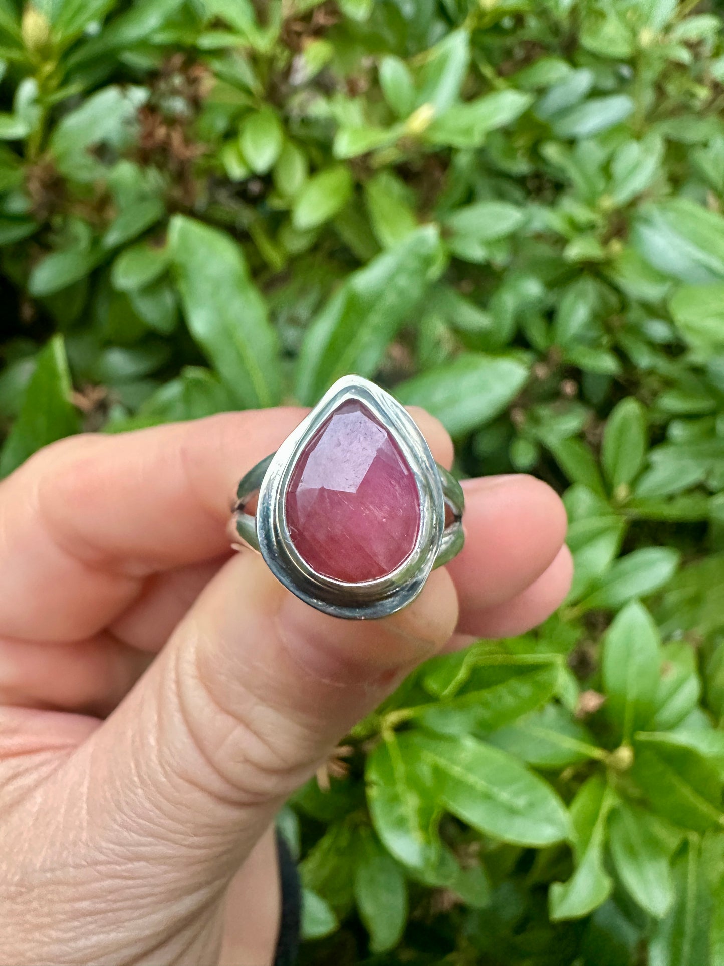 Uncommon ring | Orange sapphire (size 7)