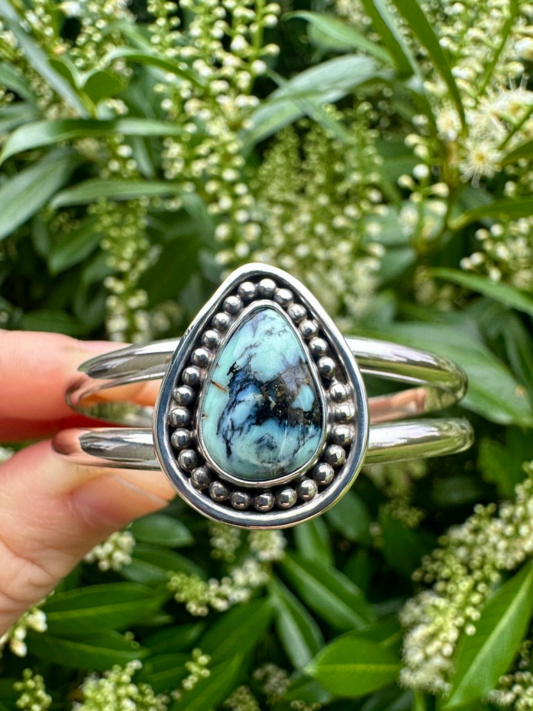 Kaleidoscope cuff | New Lander variscite