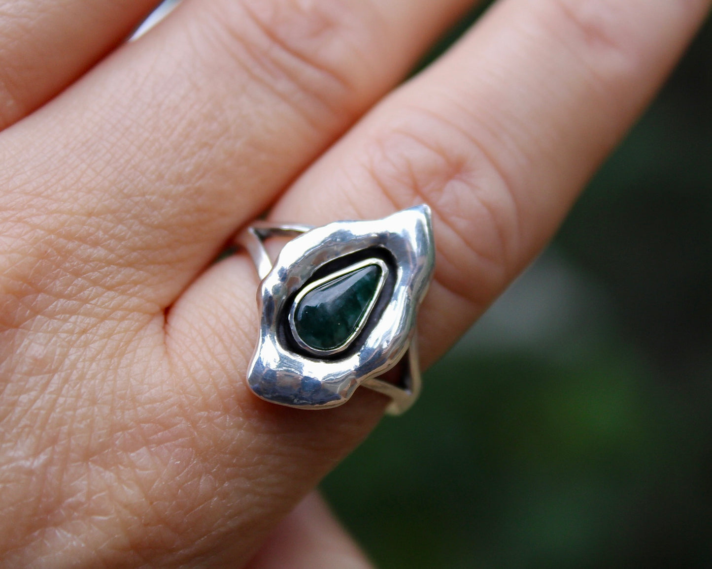 Melted ring | Jade (size 9)
