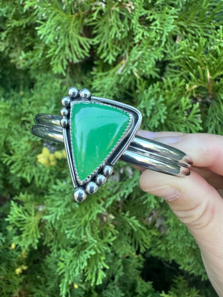 Bead Babe cuff | Australian chrysoprase