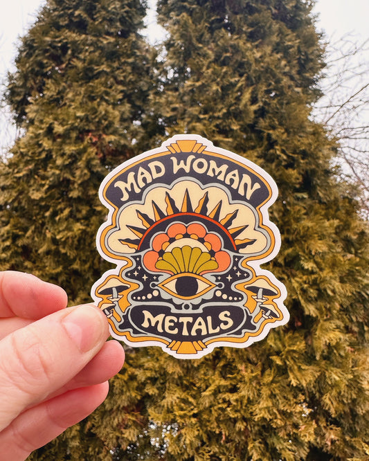 Mad Woman Metals sticker