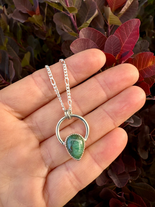 Plain Jane pendant | Emerald