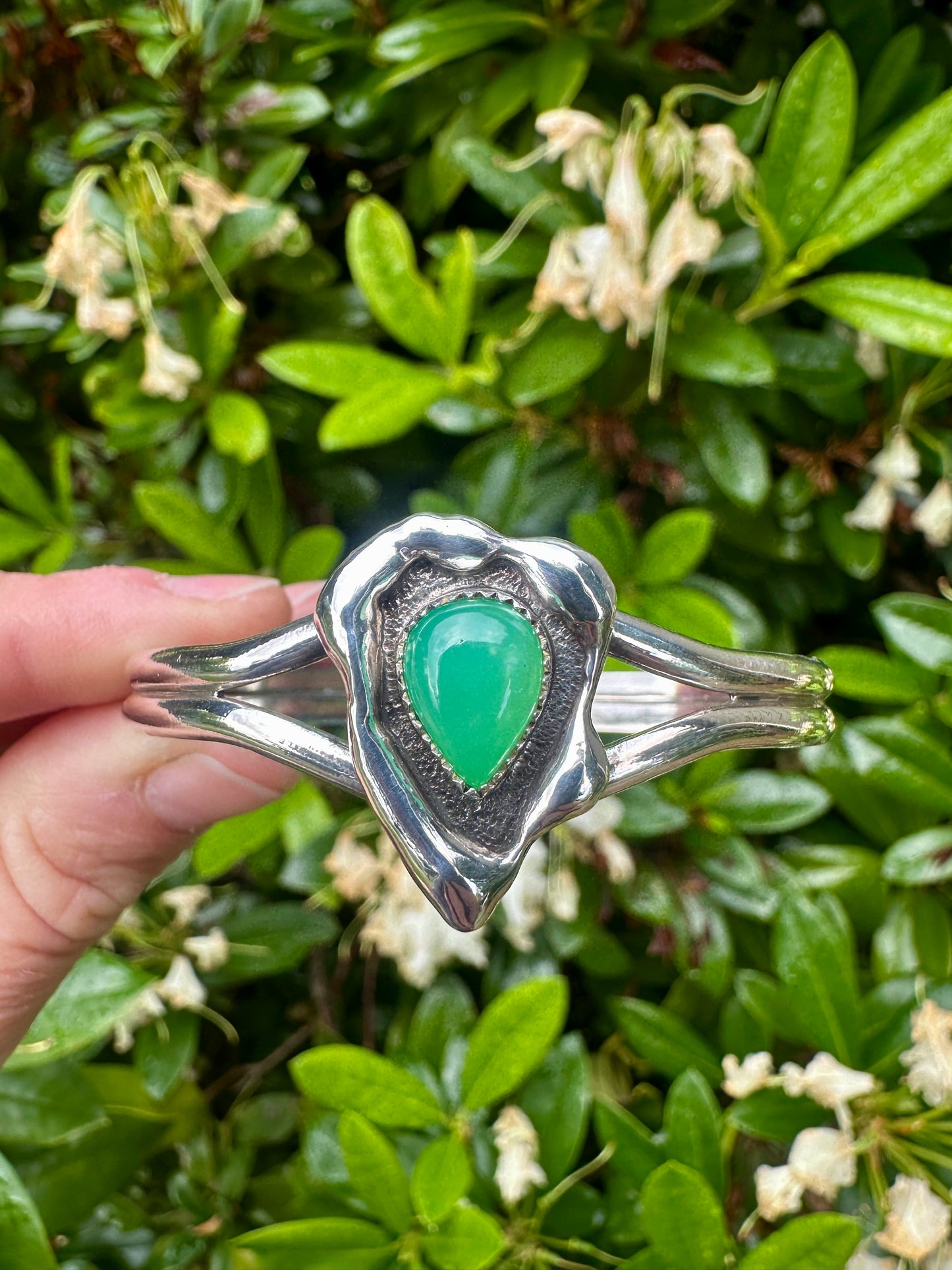 Melted cuff | Australian chrysoprase
