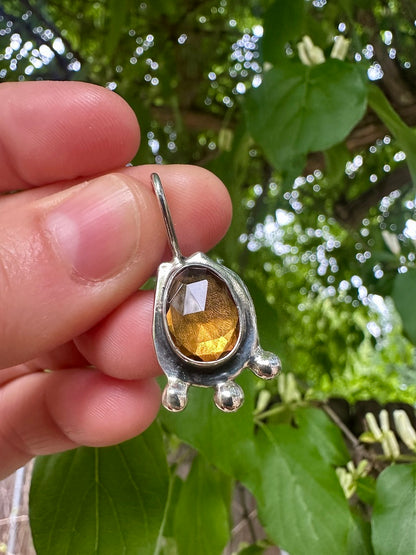 Nugget pendant | Honey citrine
