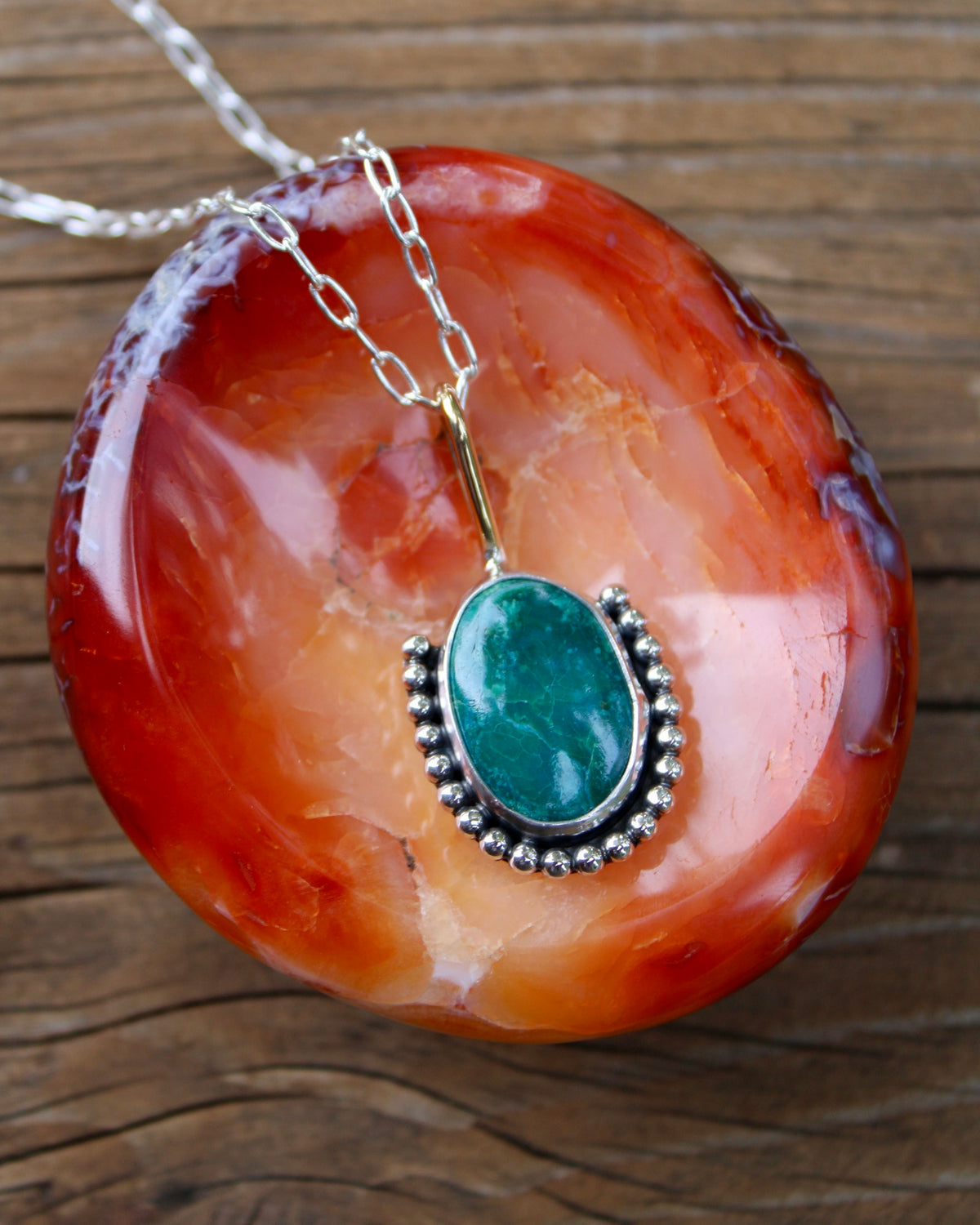 Bead Babe necklace | Peruvian opal + Chrysocolla