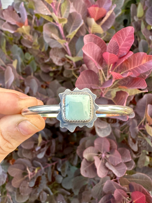 Amoeba cuff | Emerald Basin variscite