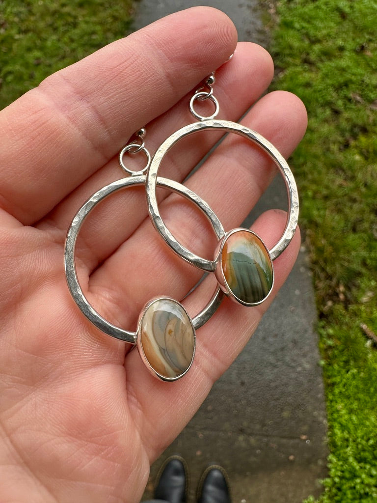 Plain Jane hoops | Imperial jasper