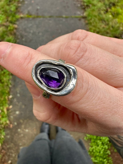 Melted ring | Amethyst (size 7.25)