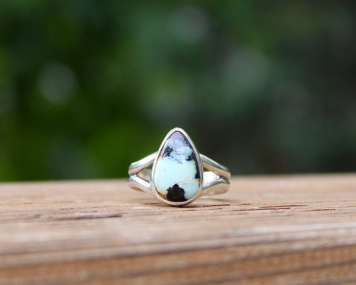 Split Ends ring | New Lander variscite (size 10)