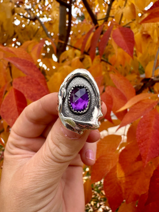 Melted ring | Amethyst