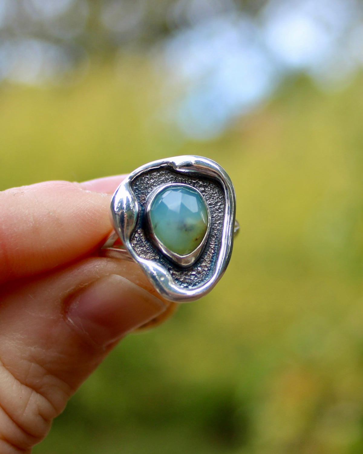 Melted ring | Peruvian opal (size 6)