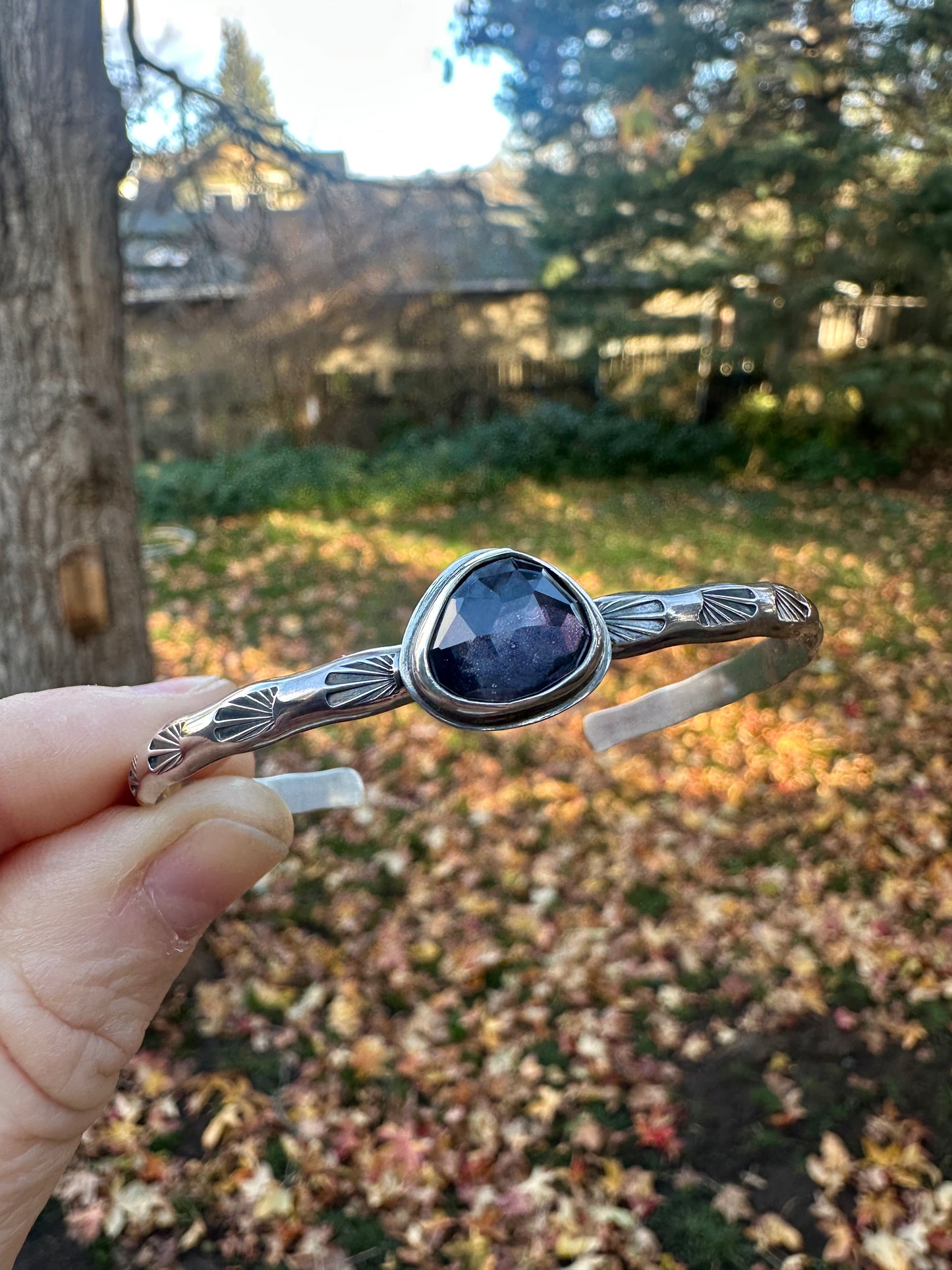 Mad Woman stacker cuff | Zircon