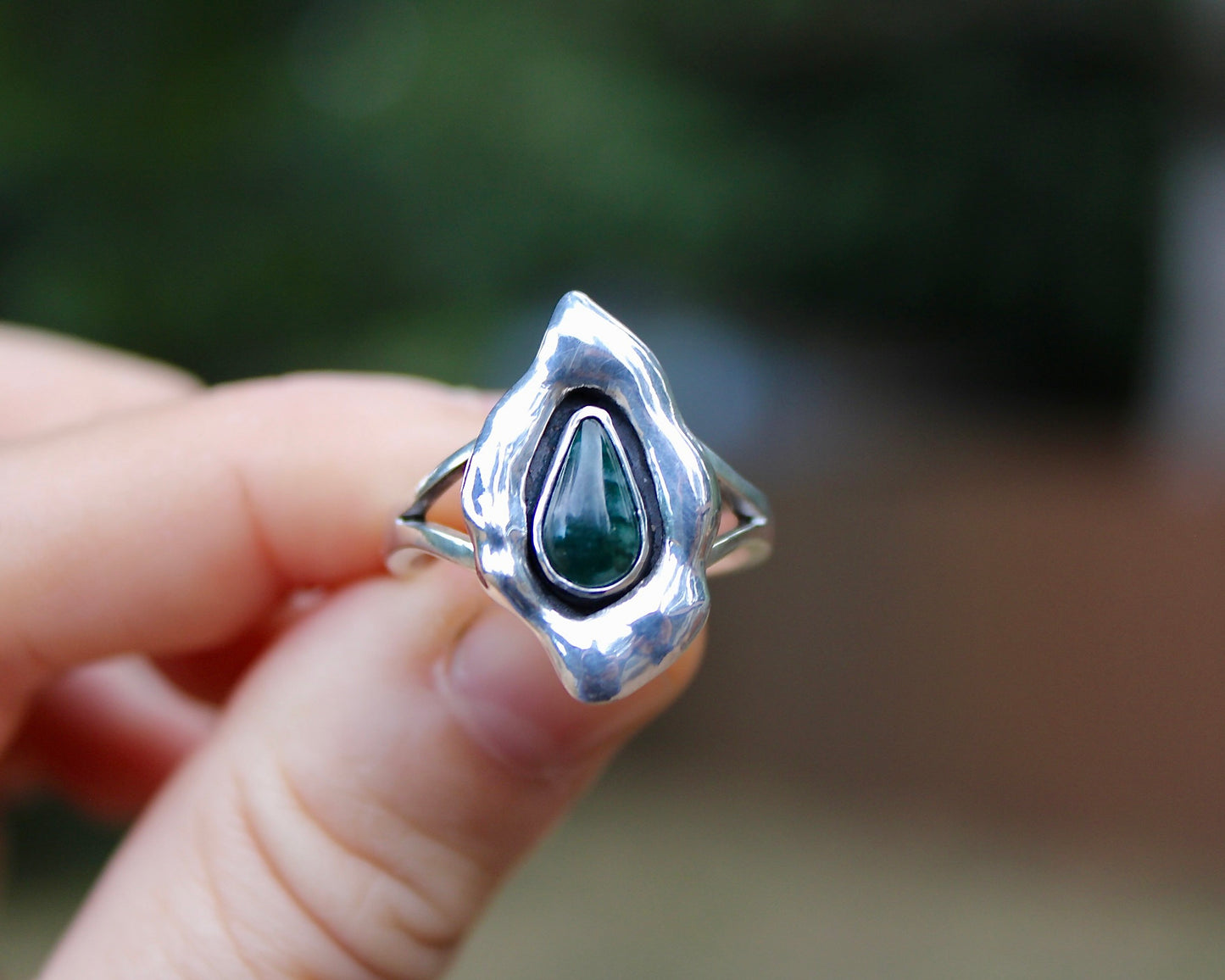 Melted ring | Jade (size 9)
