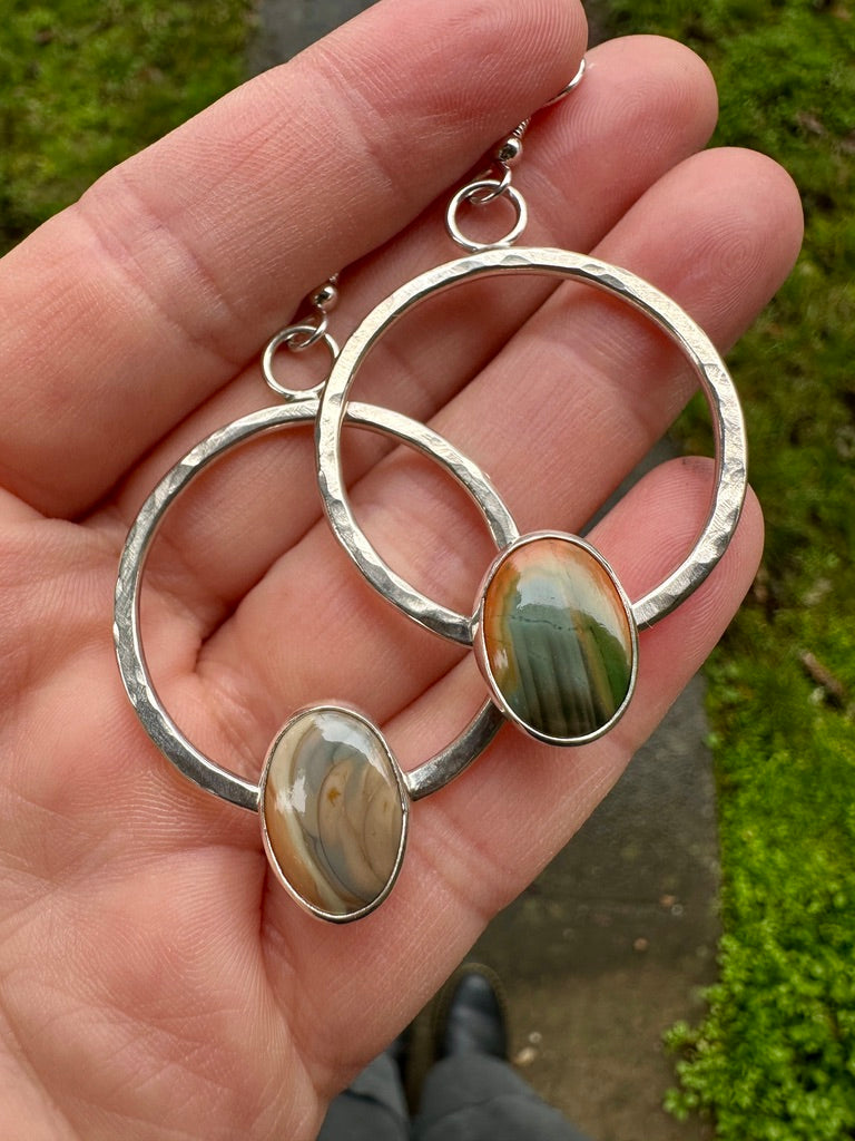 Plain Jane hoops | Imperial jasper