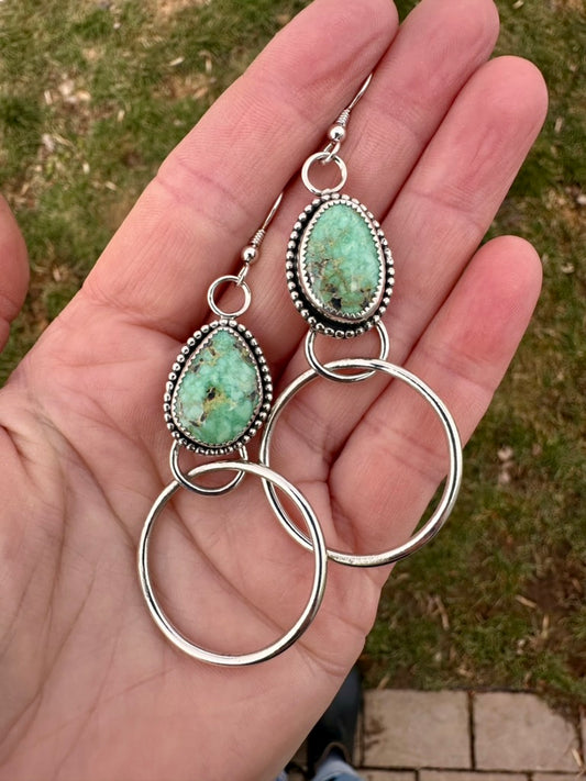 Hippie hoops | New Lander variscite