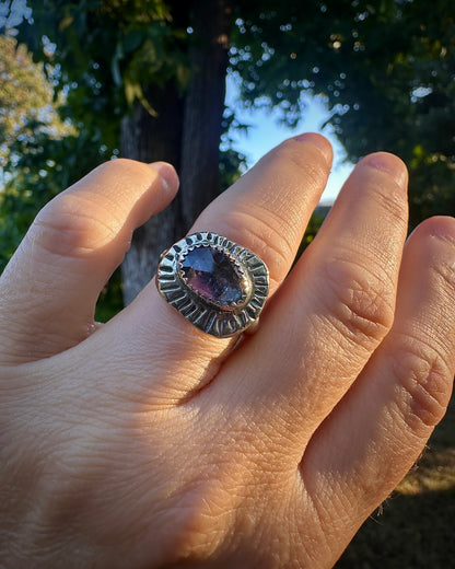 Sunburst ring | Zircon (size 7.25)