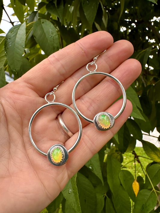 Uncommon hoops | Ethiopian opal