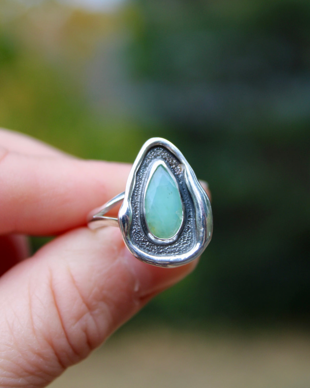 Melted ring | Peruvian opal (size 9)