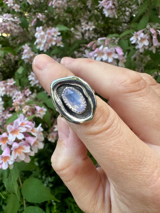 Melted ring | Lavender quartz