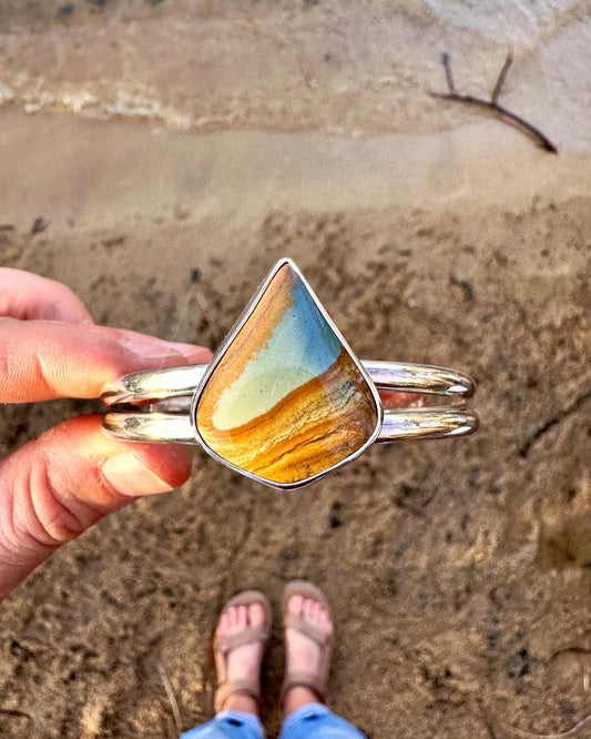 Plain Jane cuff | Owyhee jasper
