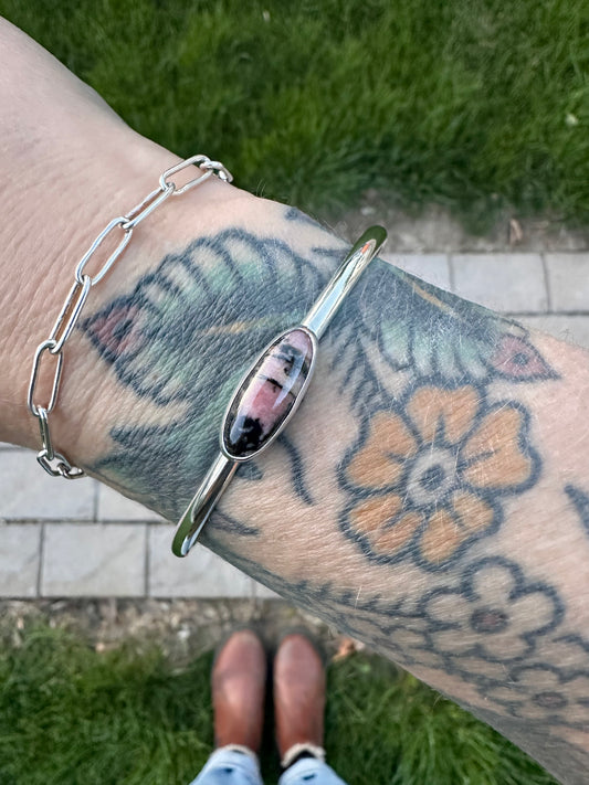 Plain Jane cuff | Rhodonite