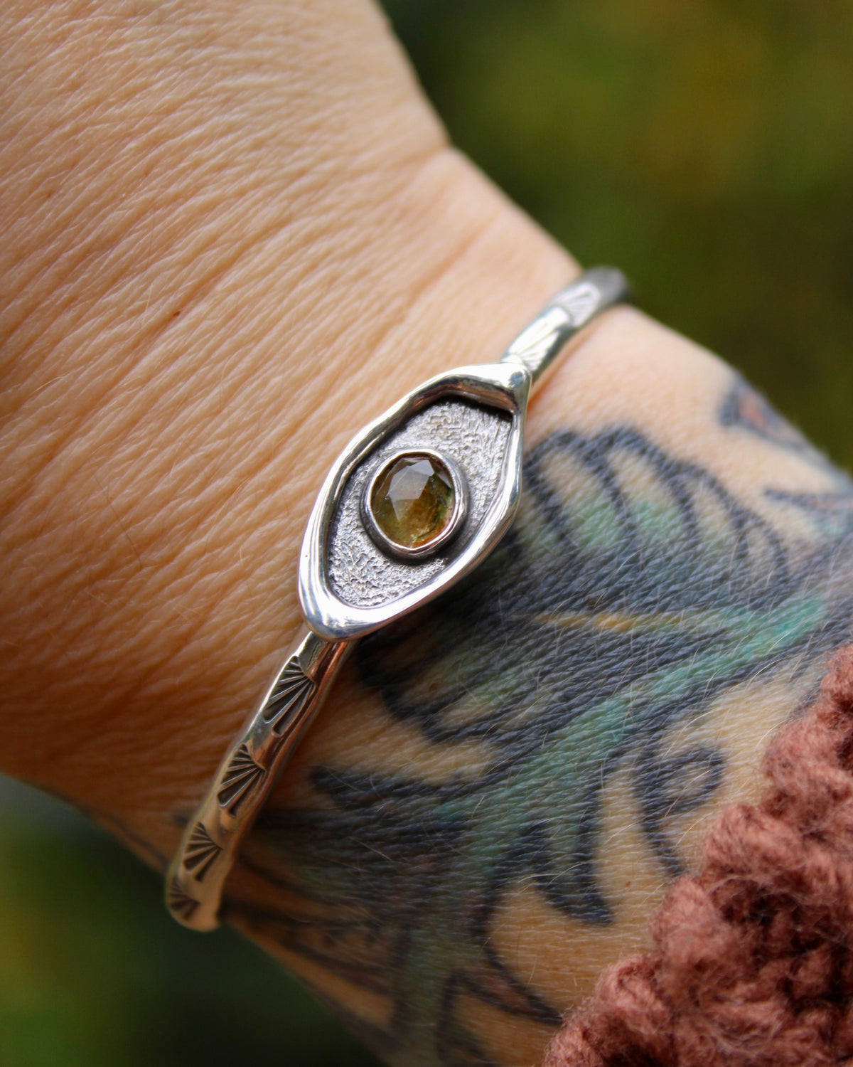 Melted stacker cuff | Tourmaline