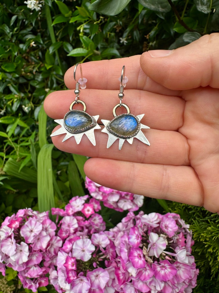 Starburst danglers | Labradorite