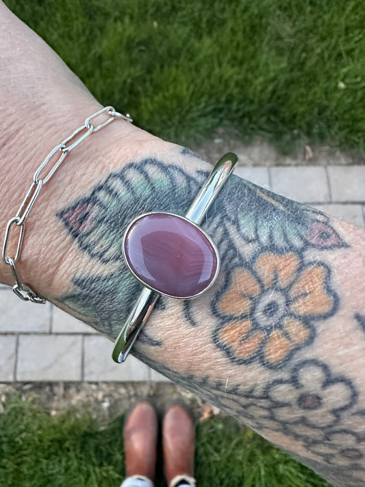 Plain Jane cuff | Botswana agate