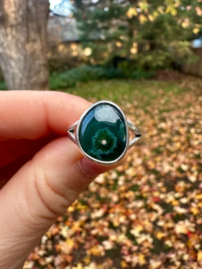 Split Ends ring | Ocean jasper (size 6.25)